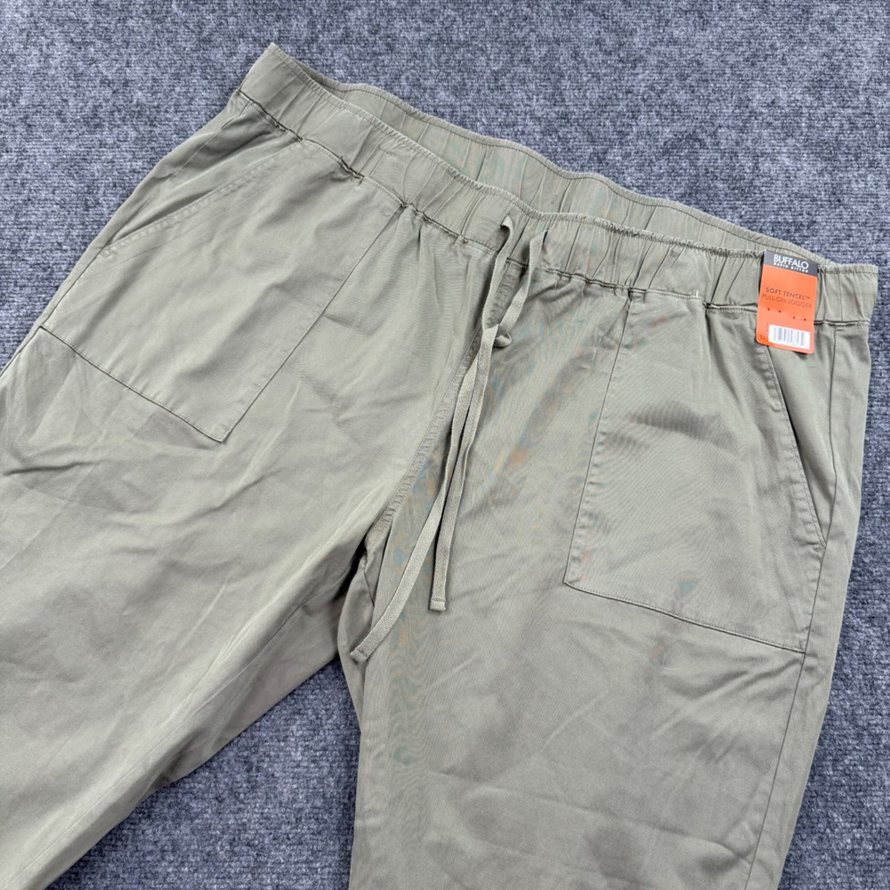 Buffalo David Bitton‎ Jogger XXL Tea Leaf Soft Tencel Pull-On Pants Womens